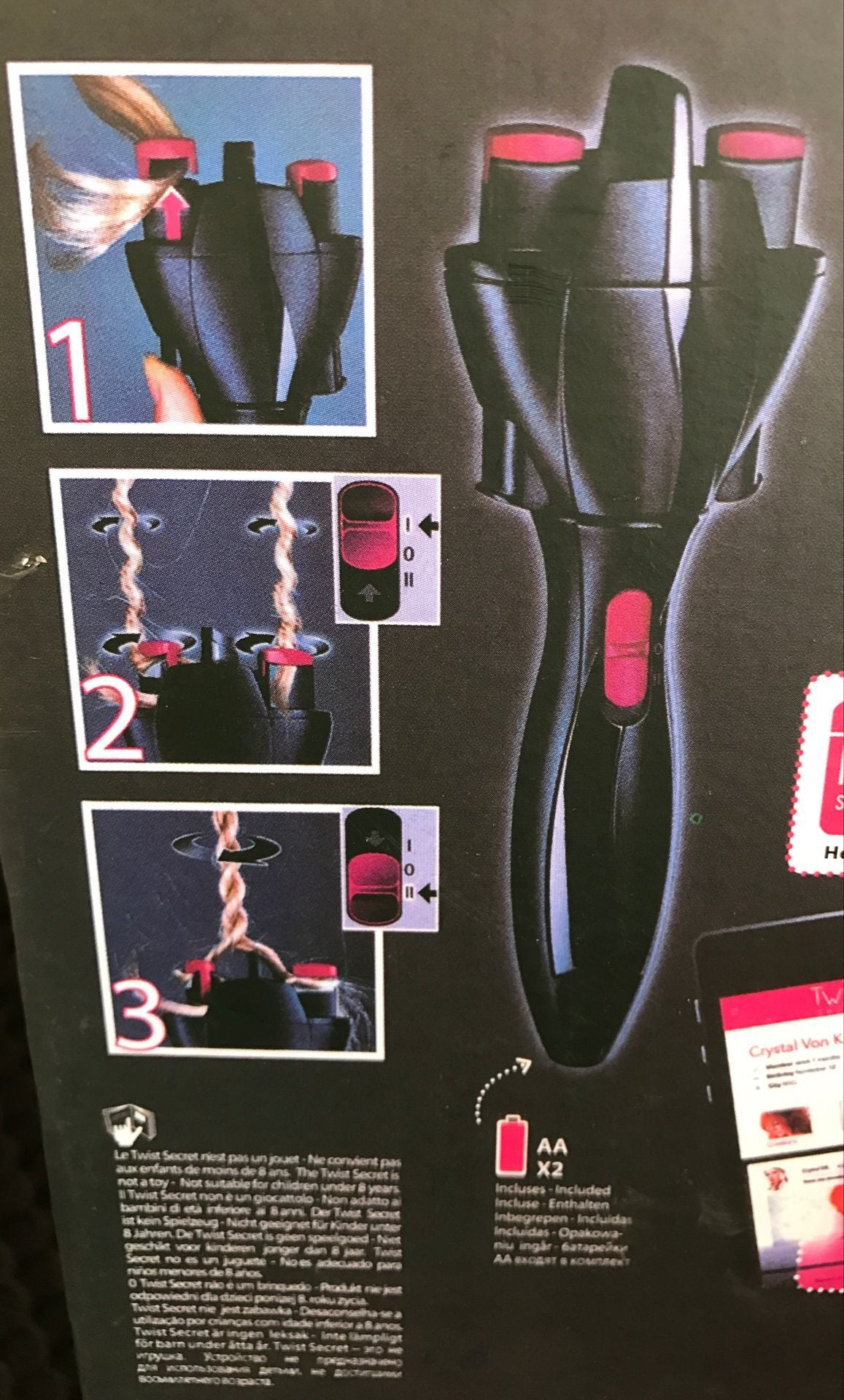 Trenzado y Enrollador Automático de Cabello Eléctrico USB